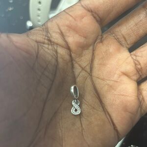 Pink & Silver Infinity Pandora Chatm